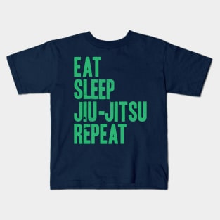 Eat Sleep Jiu-Jitsu Repeat Kids T-Shirt